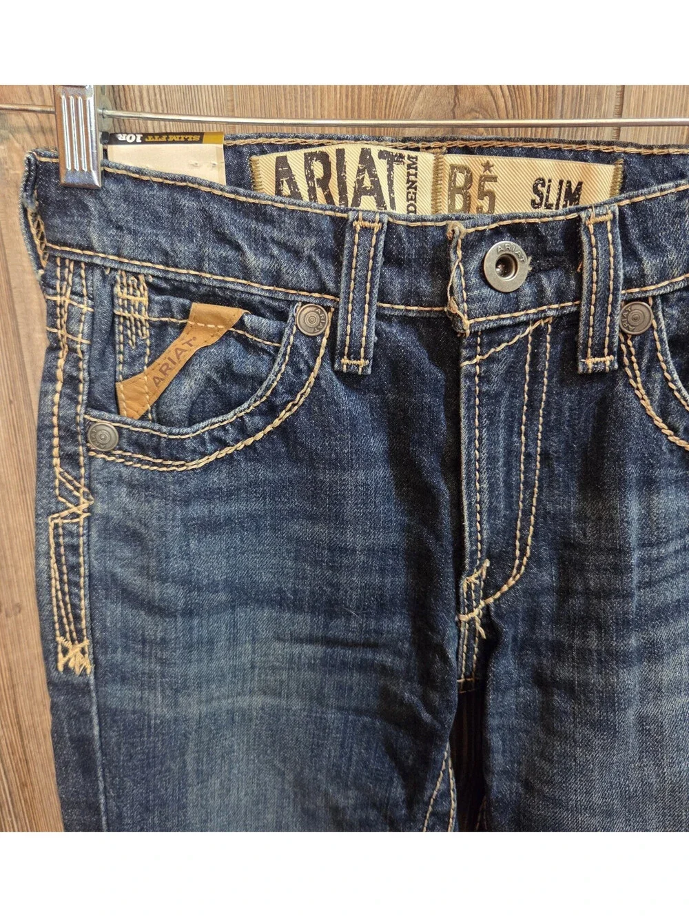 Ariat B5 Denim Blue Jeans Youth 10R Slim (25x26) Western Cowboy Rodeo - NEW TAGS